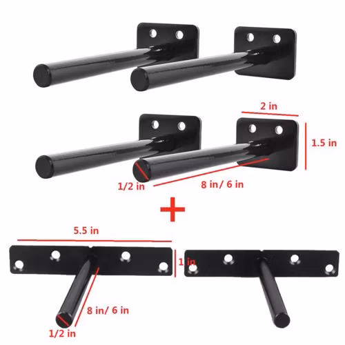 Slide Floating Shelf Bracket with Hook