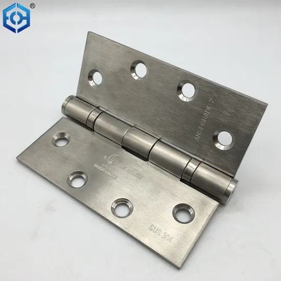 UL Certification SS304 Ball Bearing ANSI Grade 2 Stainless Steel Door Hinge 