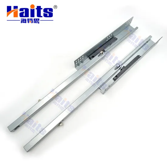 Drawer Slide Hardware for Cabinets Partial Extension Push Open with Plastic Buckles 