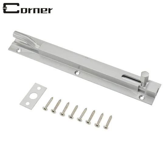 Black Solid Brass Flush Latch Concealed Security Lock Bathroom Tower Bolt 