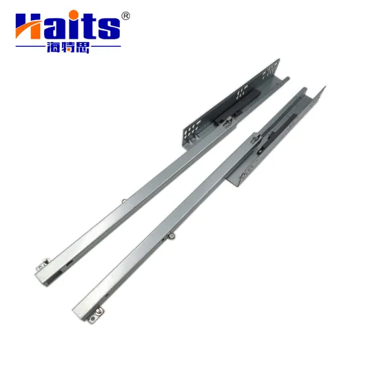 Cabinet Hardware Partial Extension Push to Open Undermount Slides with Plastic Pin 