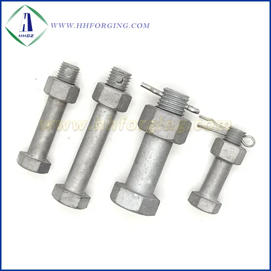 SAE J429, ASTM A394 Hot DIP Galvanized Steel Bolts for Electric Power Line Fittings, Clamps, Electric Tower 