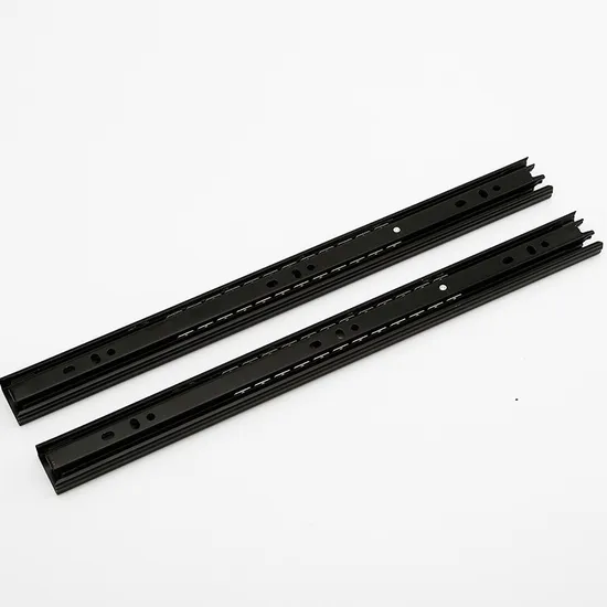 Furniture Kitchen Cabinet 45mm Full Extension Push to Open Drawer Slides Ball Bearing Touch Rebound Slides 