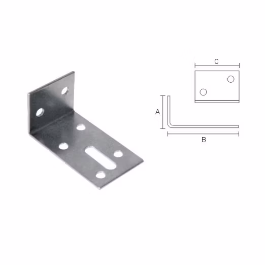 Customizable made in China holes metal furniture corner bracket corner brace for wood