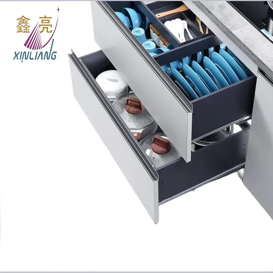 Hardware Factory Slim Box Drawer System Full Extension Concealed Slide 