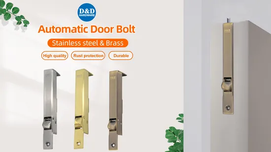 Heavy Duty Tower Bolts Brass Commercial Door Latch Bolt Hardware for Indoor 