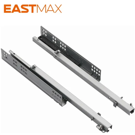 High Quality Furniture Hardware Partial Extension Push Open Galvanized Steel Concealed Slide 