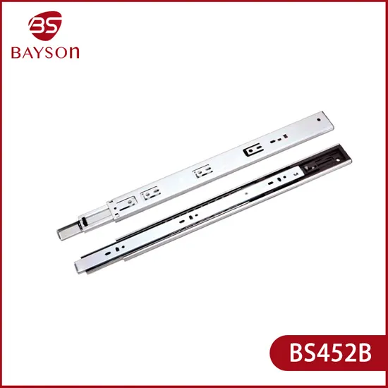 Stainless Steel Drawer Runner Soft Close Slides (BS452B) 