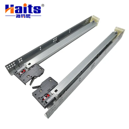 China Wholesale Manufacturer Partial Extension Push Open Undermount Slides 