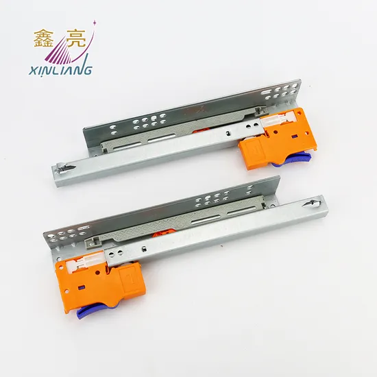 3/4 Partial Extension 2 Fold Soft Closing Undermount Slide with Handle 