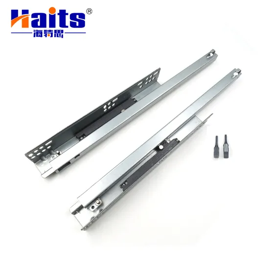 Adjustable Pin Partial Extension Push Open Undermount Slide for Premium Furniture Components 