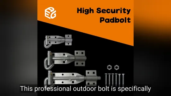 Market One′s Own Products Hardware Accessories Tower Bolt with Keeper and Fasteners 